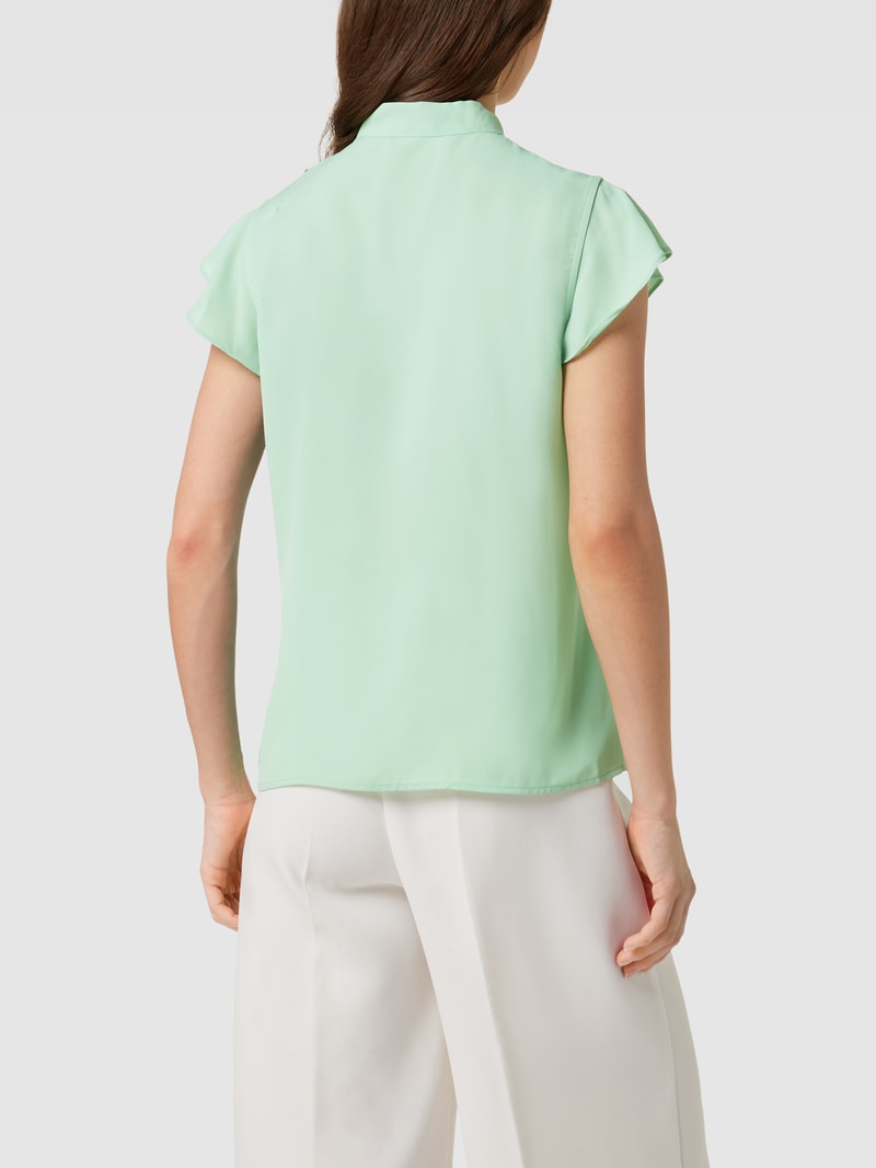Bluse mit Volantärmeln in hellgrün