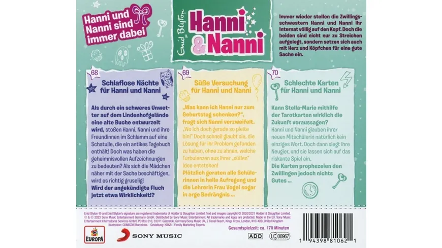 021/3er Box-Hanni und Nanni sind immer dabei (68,6
