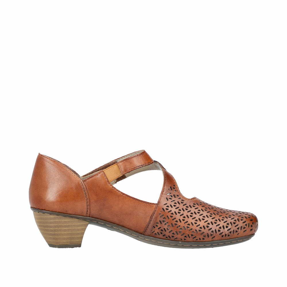 RIEKER Modische Pumps silber