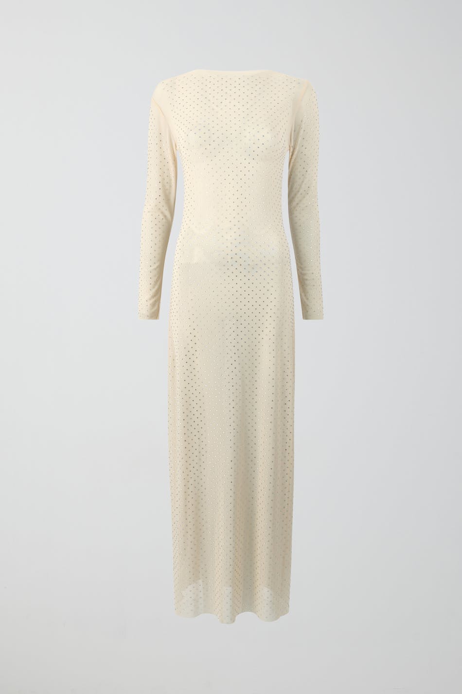 Rhinestone mesh dress