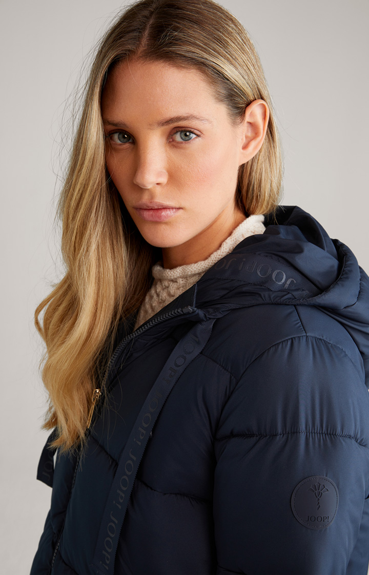 Oversized-Steppjacke in Navy