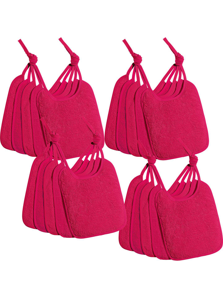 Erwin Müller Frottier Lätzchen 20er-Pack in pink günstig kaufen onesize