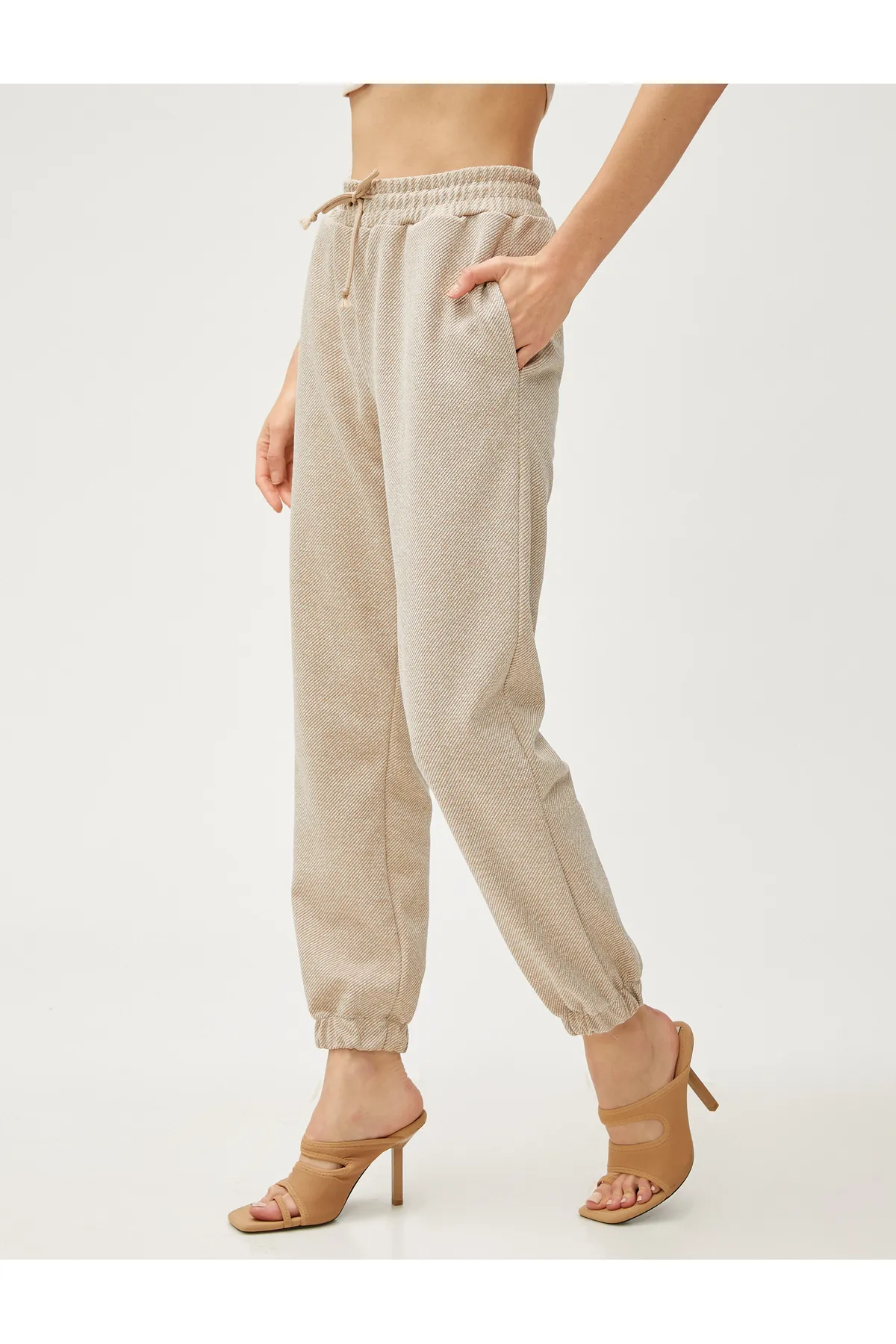 Koton  Jogger-Jogginghose mit Bindetasche an der Taille