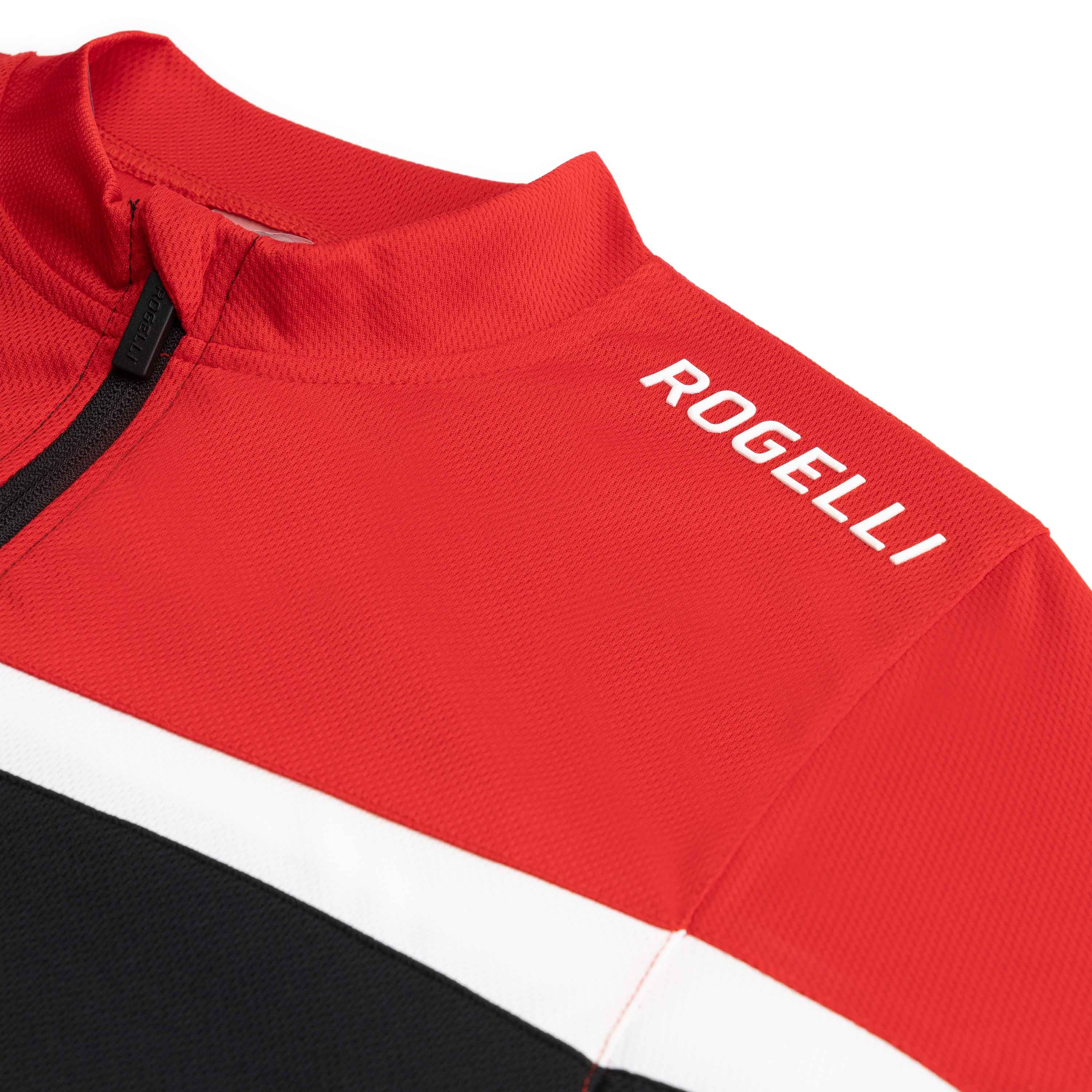 Rogelli Course Schwarz/Rot Herren Radtrikot Kurzarm