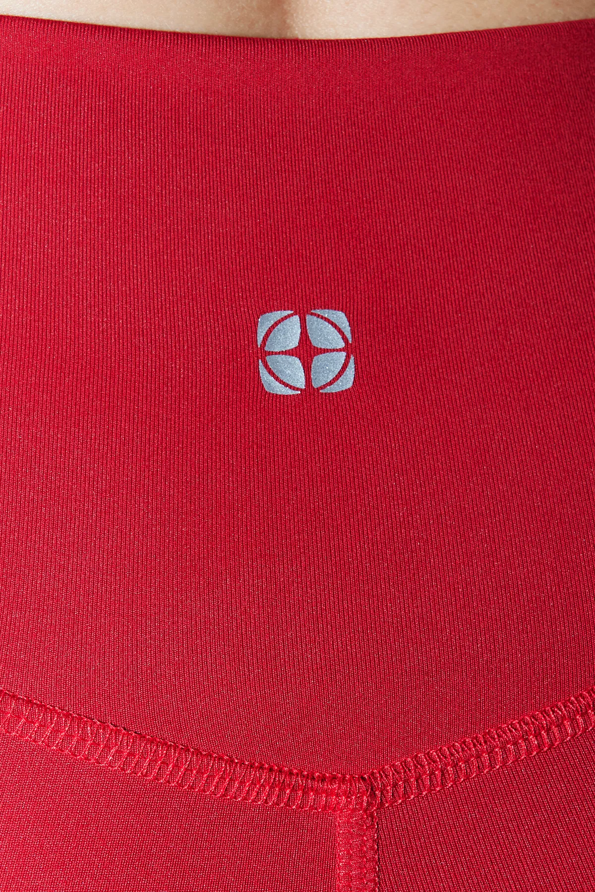 Trendyol Collection  Rote gebürstete weiche Dessous-Stoff-Taillentasche Detailliert Gestrickte Sport-Shorts/Kurze Leggings THMSS24TY00020