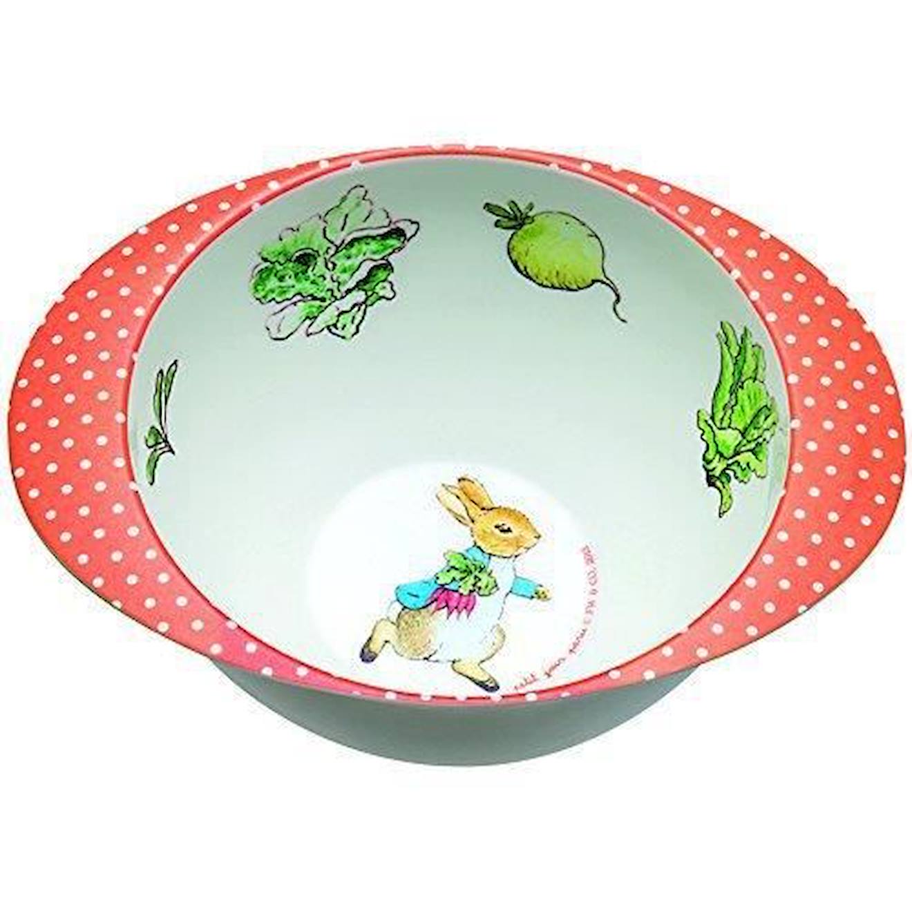 Bol motif Jeannot Lapin rouge