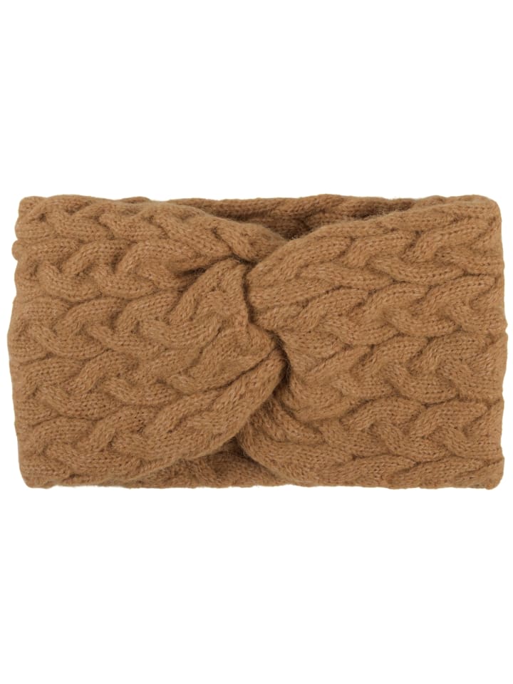 styleBREAKER Strick Stirnband in Hellbraun günstig kaufen onesize