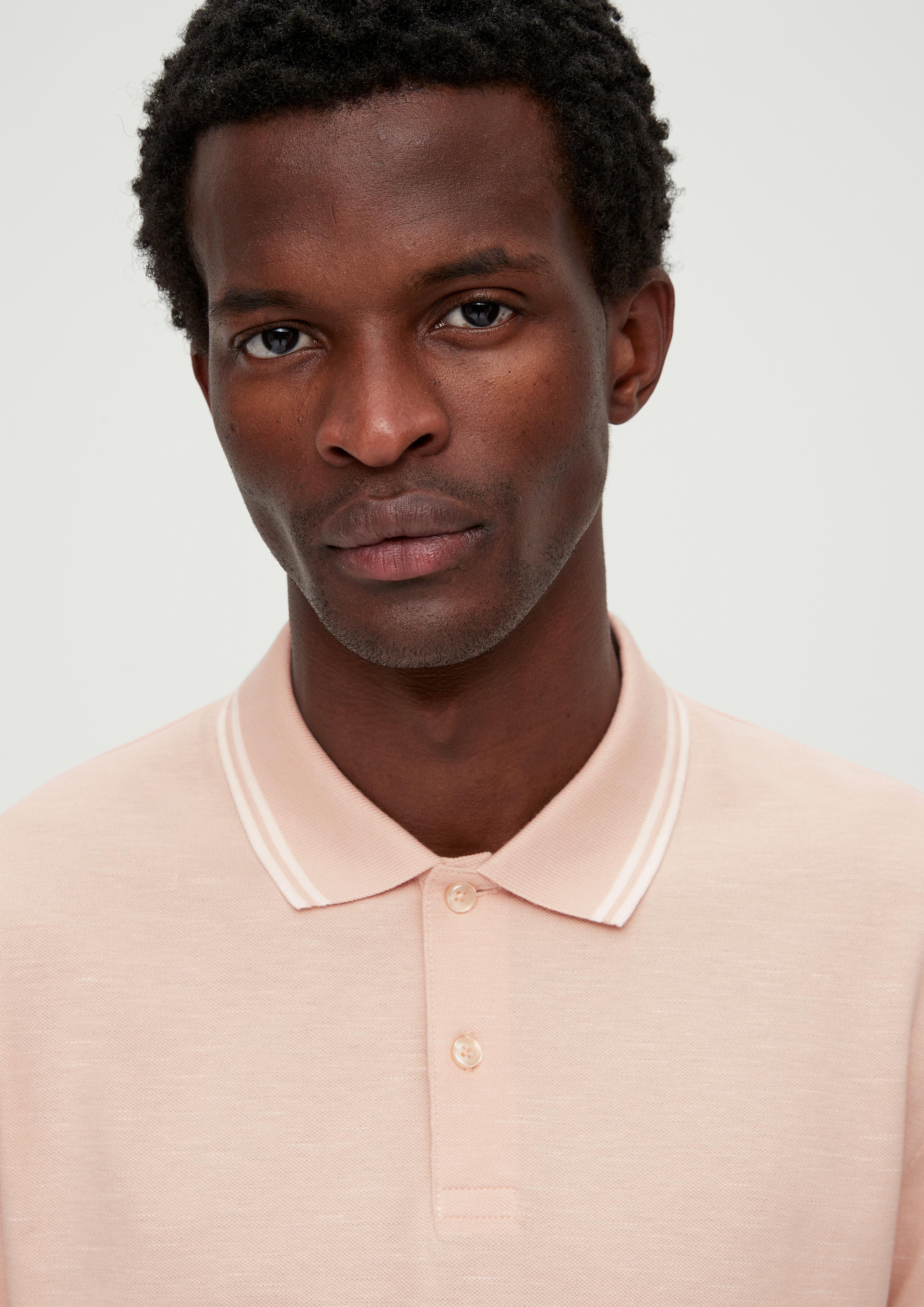 Poloshirt mit Flammgarnstruktur  2131901-09W1