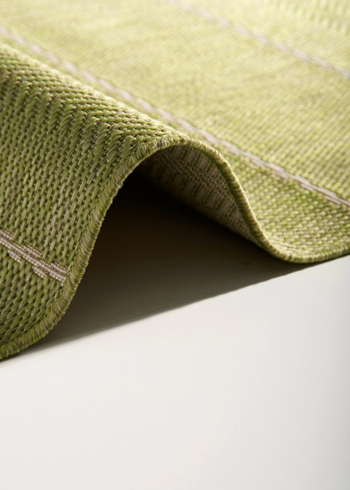 In- und Outdoor Teppich mit dezenten Streifen