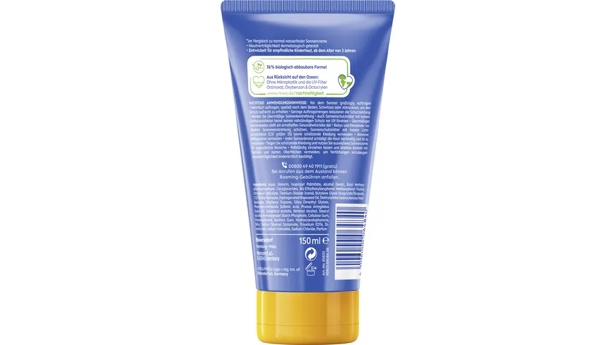 Nivea SUN kids ultra Schutz & Pflege LSF50+ 150 ml