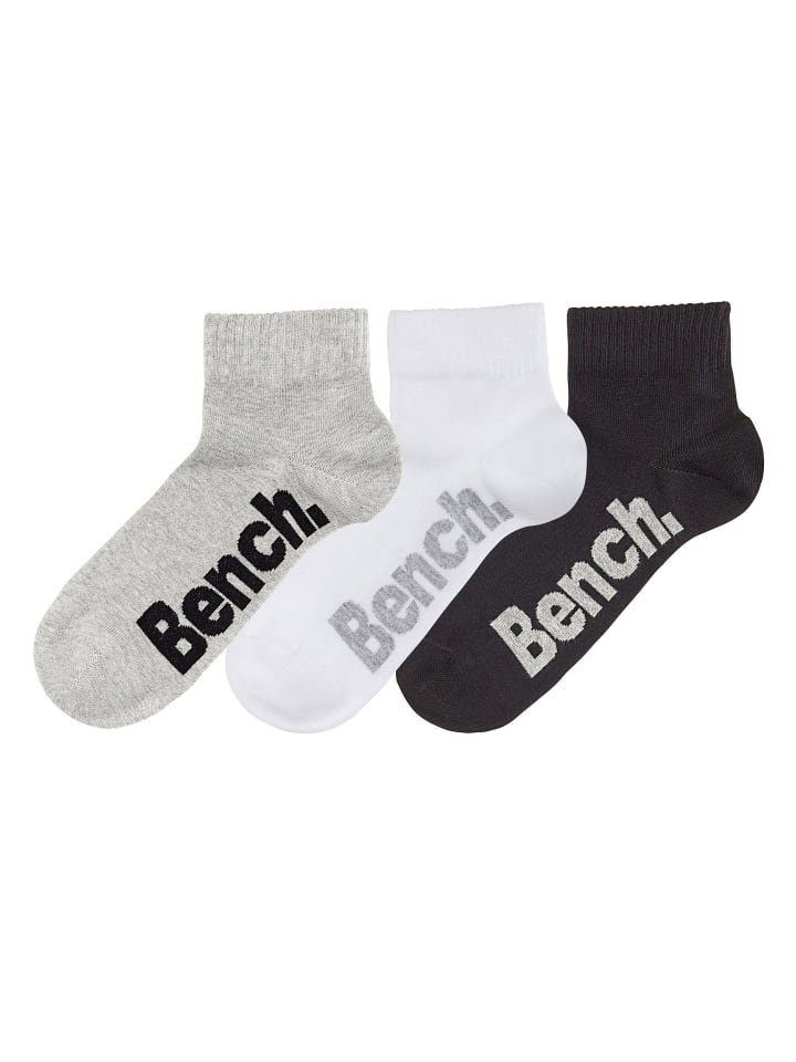 Bench Kurzsocken in schwarz, weiß, grau günstig kaufen