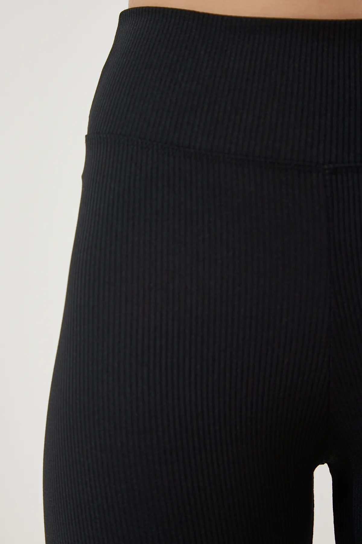 Happiness İstanbul  Schwarze Wickelstrumpfhose mit hoher Taille für Damen HW00003