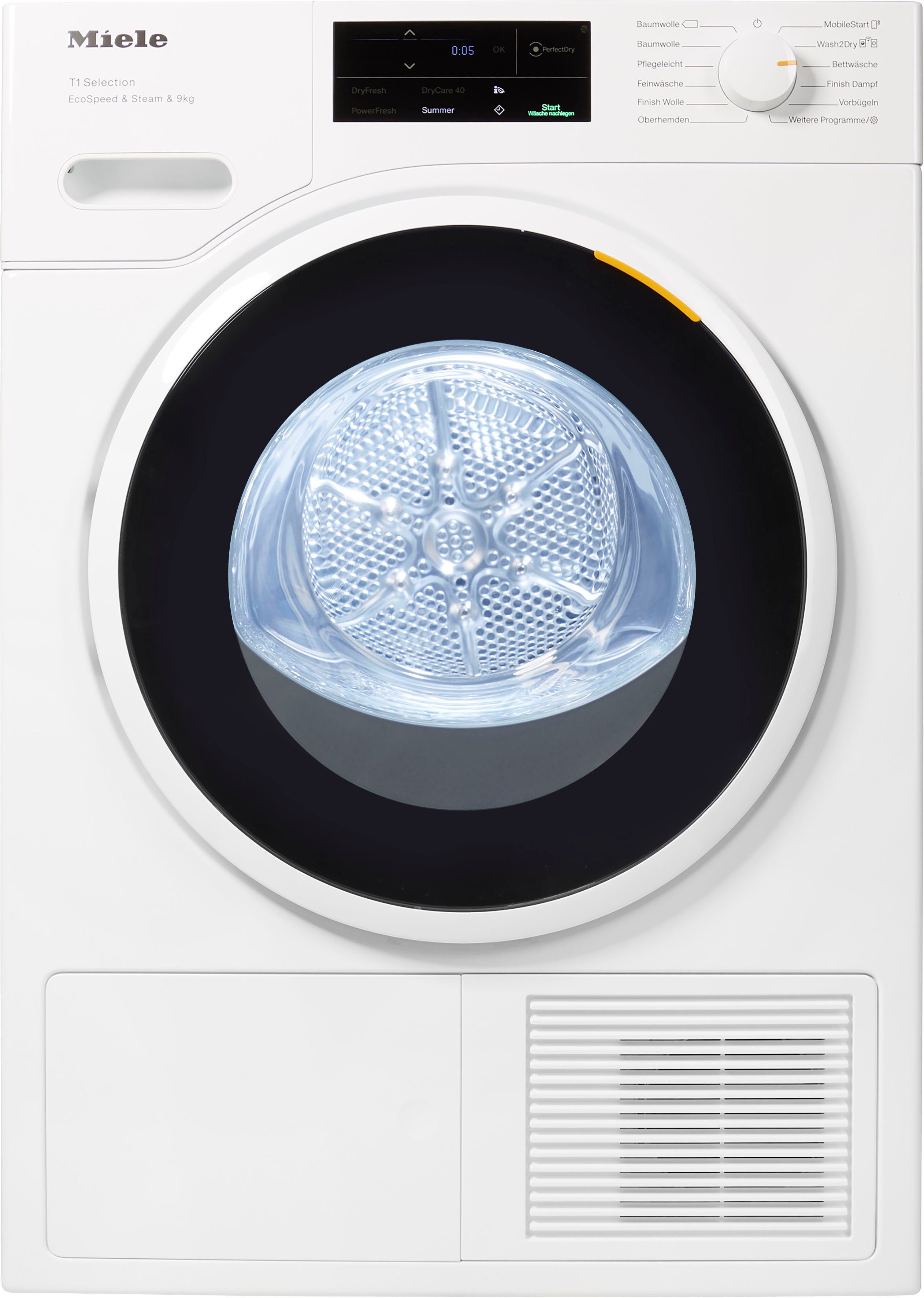 Miele Wärmepumpentrockner TSL783WP, 9 kg, SteamFinish - für weniger bügeln und mehr Frische