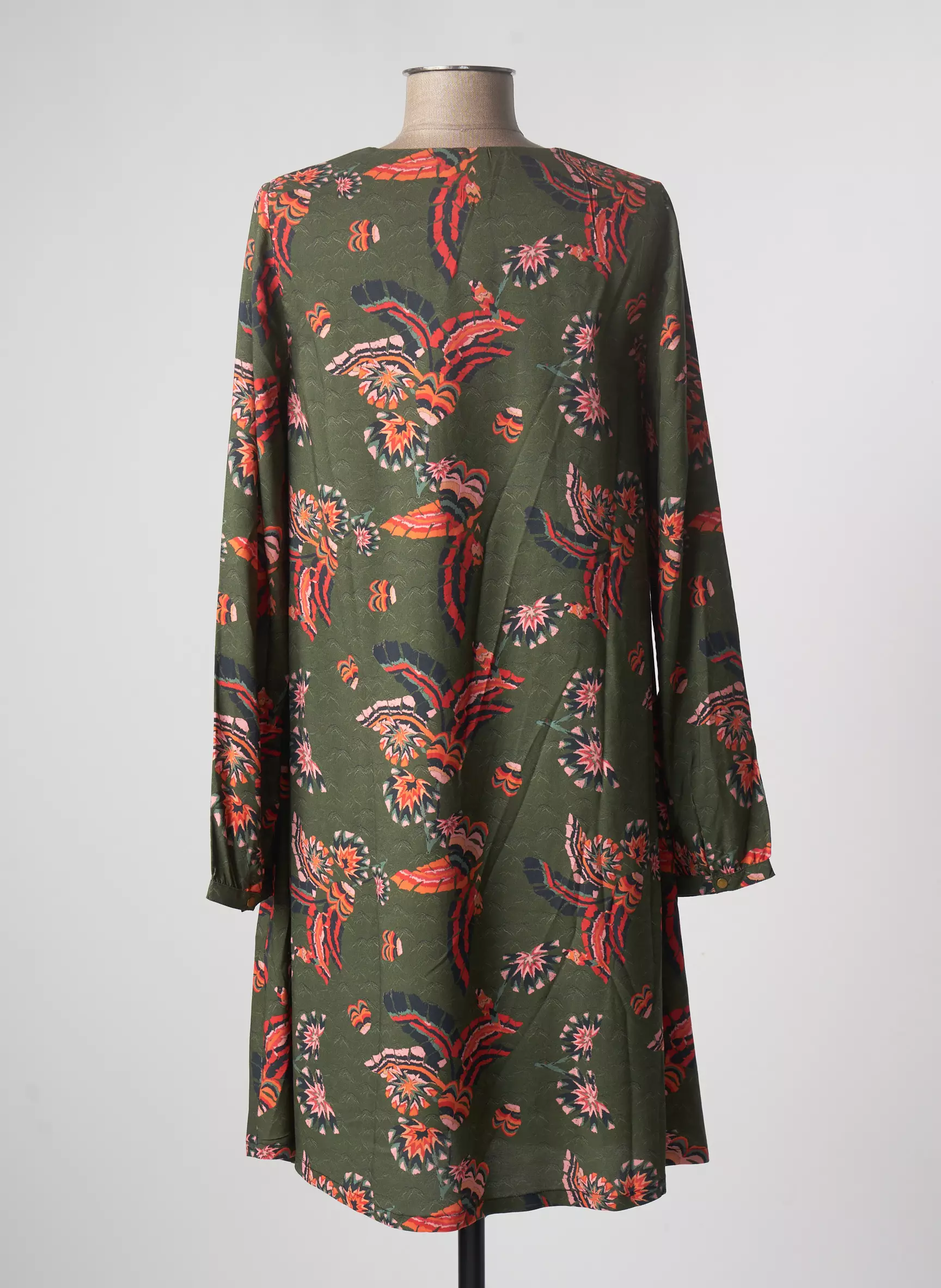 La Fiancee Robes Mi Longues Femme couleur vert