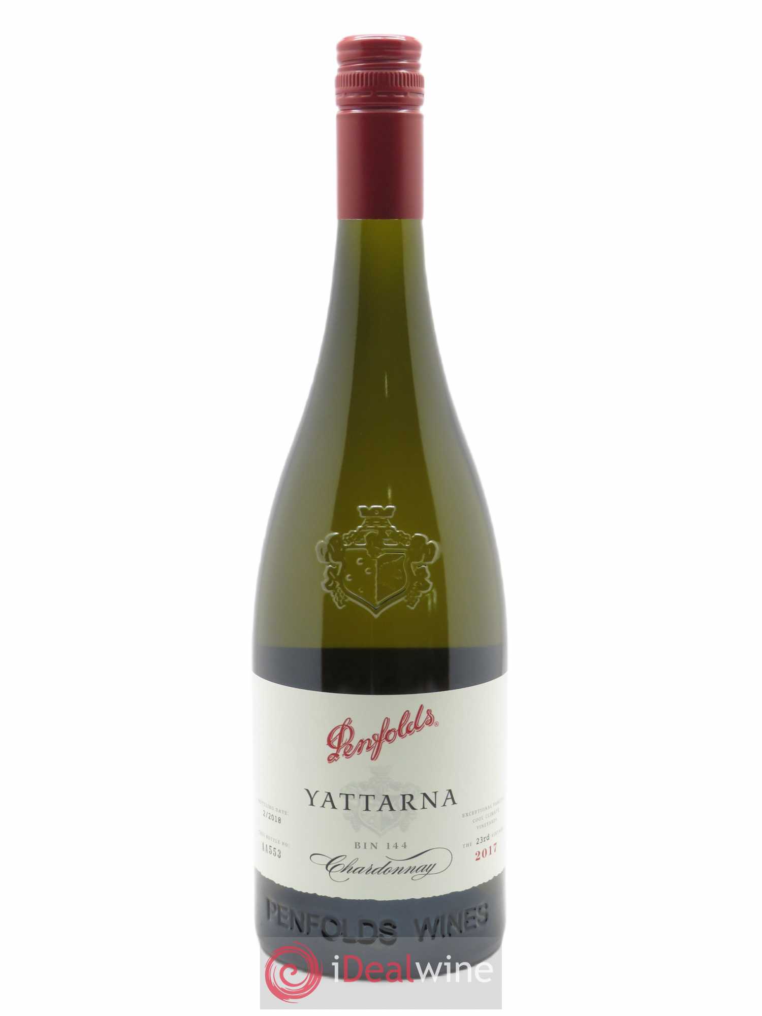 South Australia Penfolds Wines Yattarna Chardonnay  2017 - Lot de 1 Bouteille