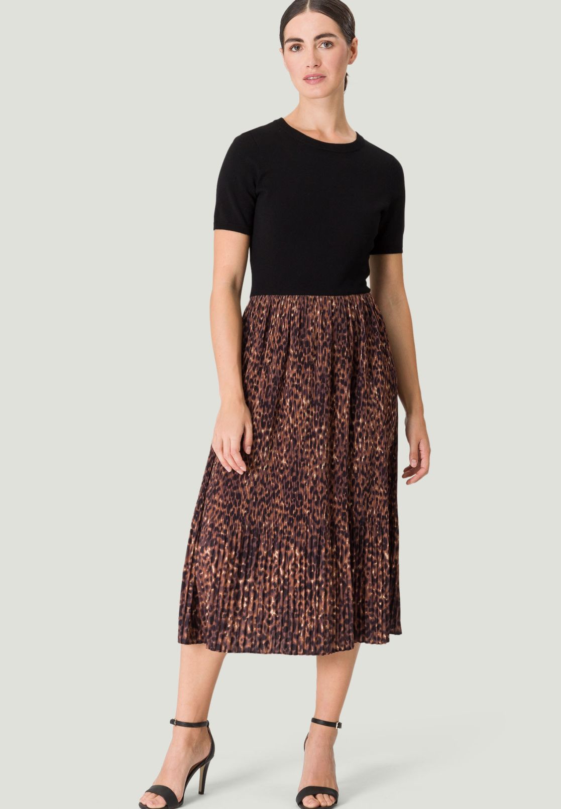 Midikleid mit Leoprint