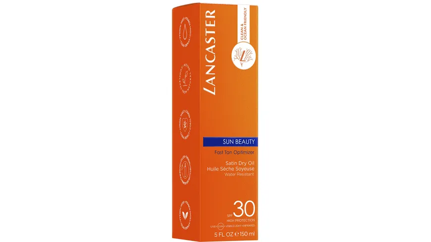 LANCASTER Sun Beauty Fast Tan Optimizer Satin Dry Oil SPF 30 150 ml