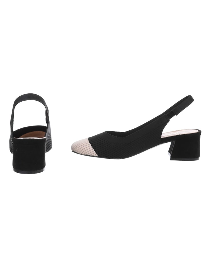 Ital-Design High Heel in Schwarz und Beige günstig kaufen