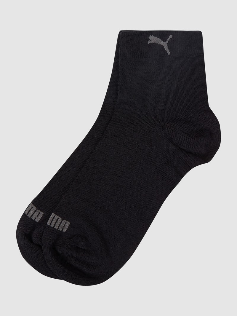 Socken mit Stretch-Anteil im 2er-Pack in schwarz