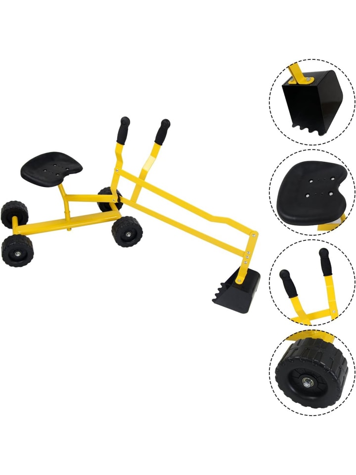 COSTWAY Sitzbagger 360° drehbar ab 3 Jahren in Gelb günstig kaufen onesize