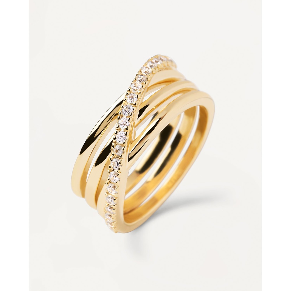 P D Paola Bague pour femme 925 Argent or Bague