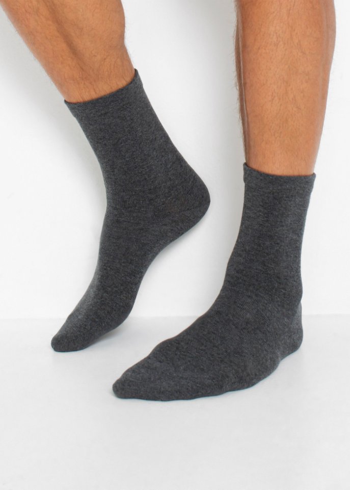 Socken mit druckfreiem Bündchen (4er Pack) mit Bio Baumwolle