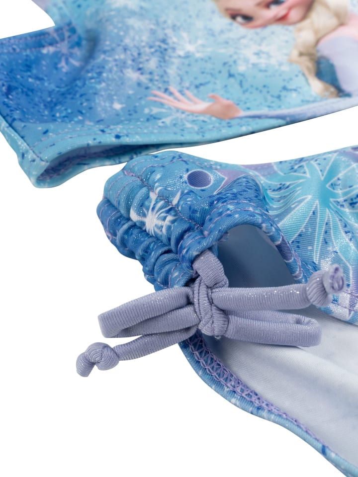 Disney Die Eiskönigin Disney Die Eiskönigin Bikini Elsa Frozen Zweiteiler Schwimmanzug in blau günstig kaufen 98/104