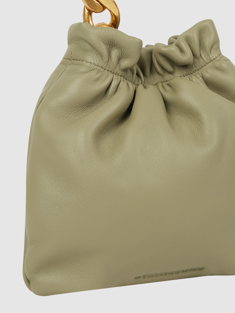 Crossbody Bag aus Leder Modell 'Lilou' in lindgrün