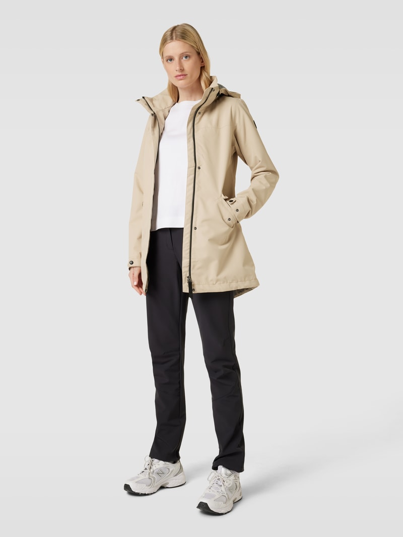 Jacke mit Kapuze Modell 'ADDIS' in sand