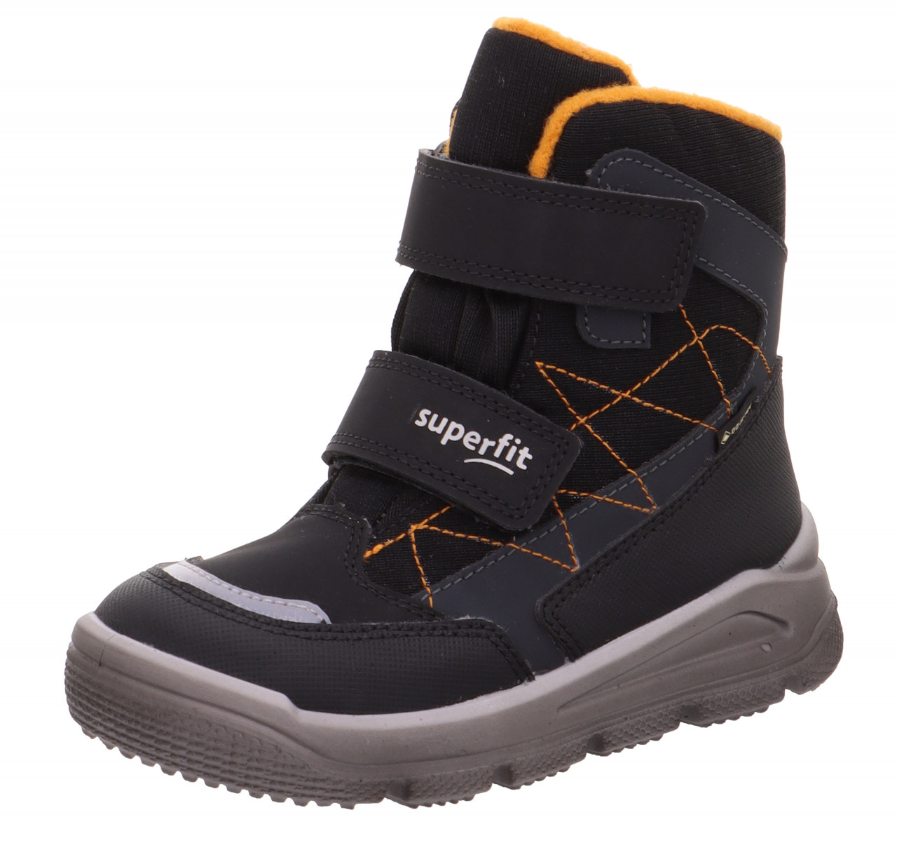 MARS - Schwarz/Orange Boots mit Klettverschluss