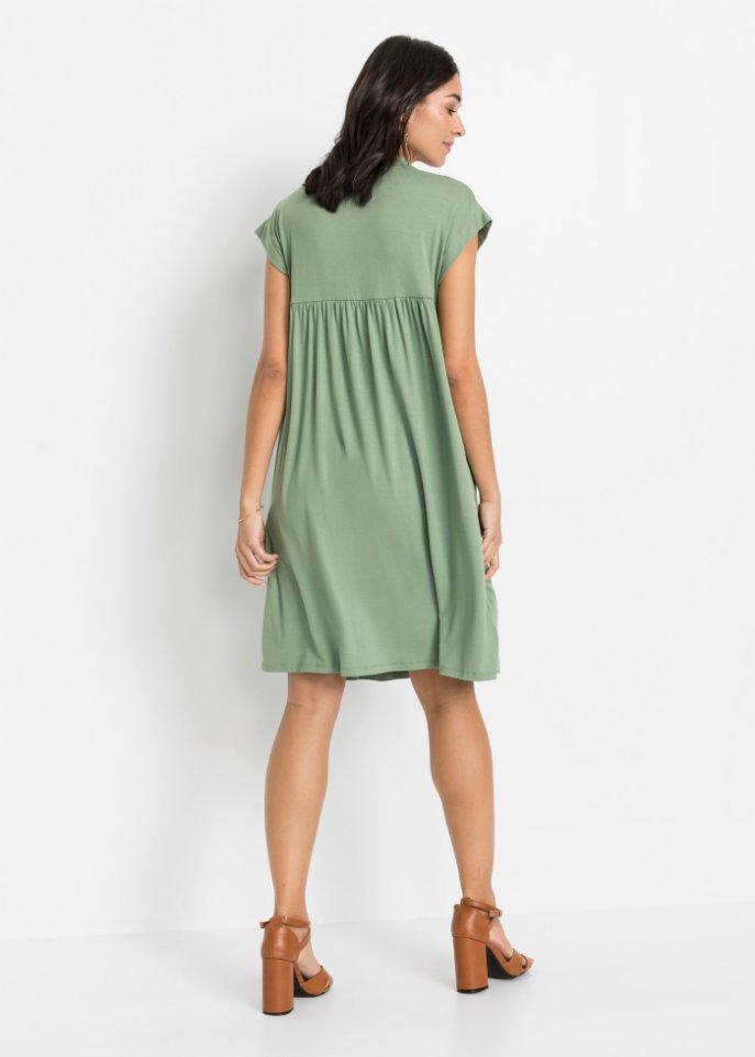 Tunika-Kleid mit Spitze