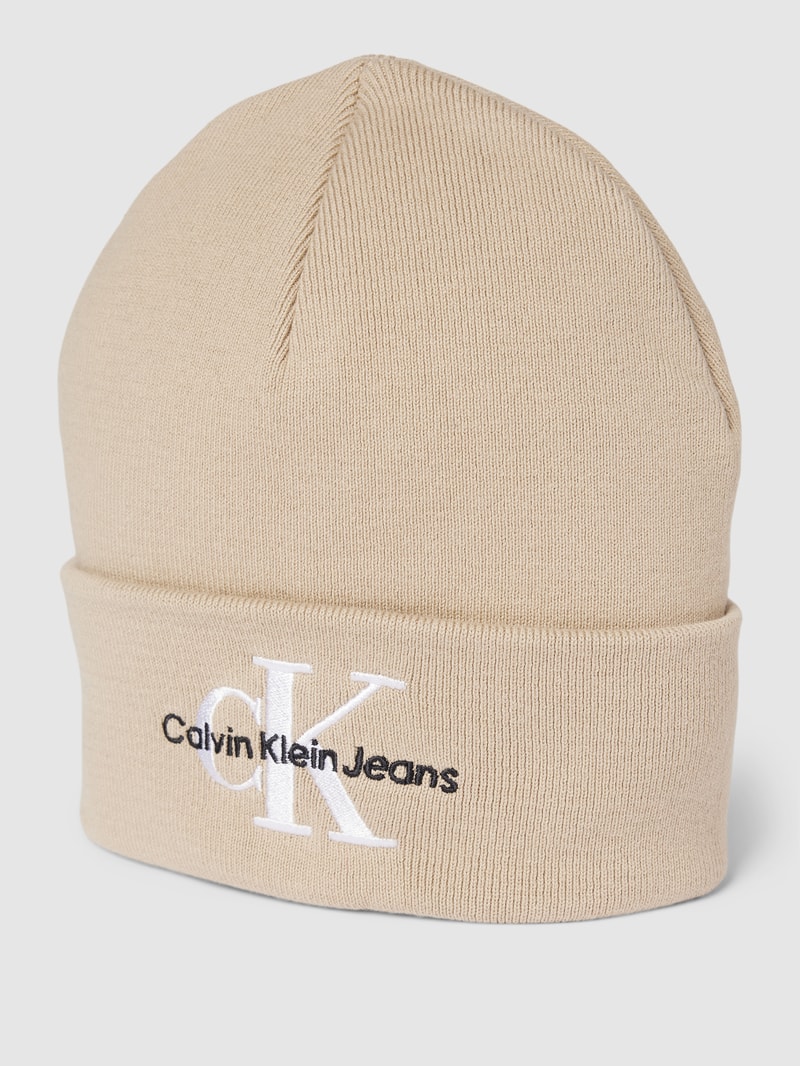 Beanie aus reiner Baumwolle Modell 'EMBRO' in sand