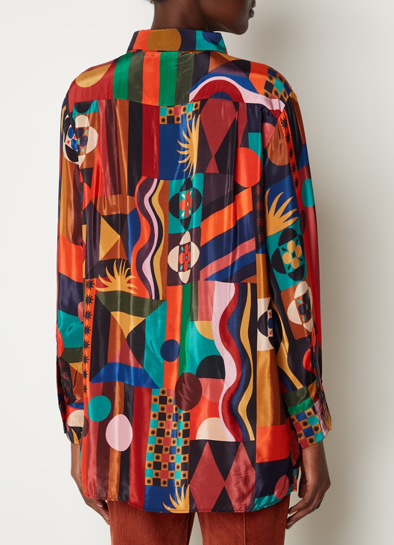 Farm Rio  Longline blouse met grafische print