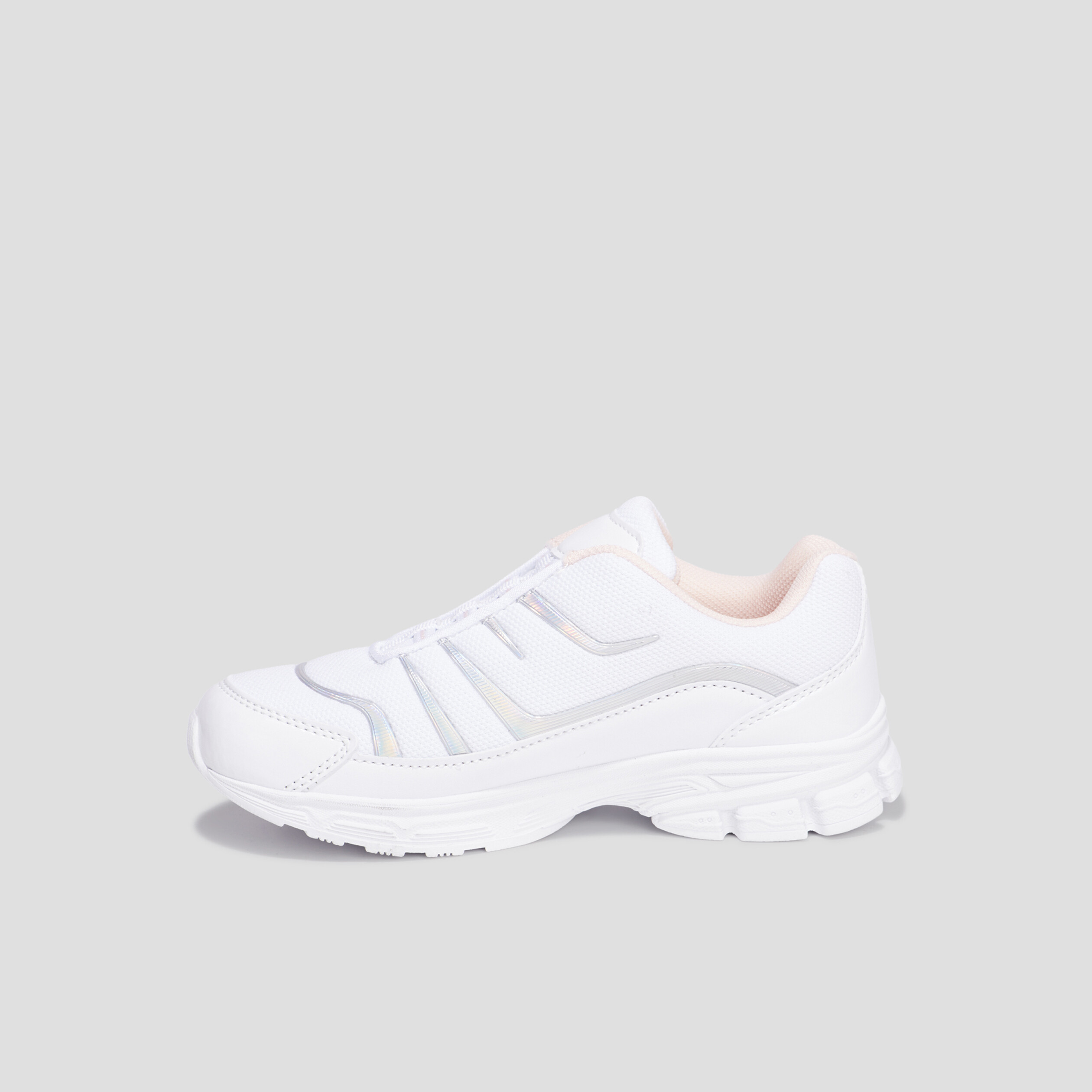 Baskets running Liberto blanc fille | La Halle