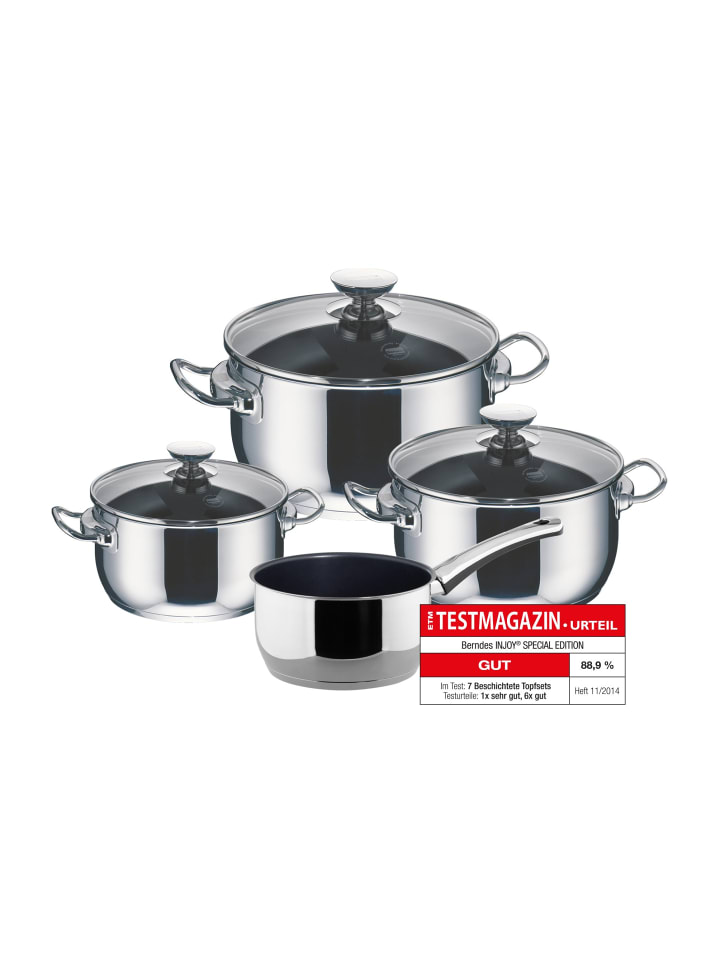 Berndes Kochtopfset 4-teilig  cm, Edelstahl - Injoy® in poliert günstig kaufen onesize
