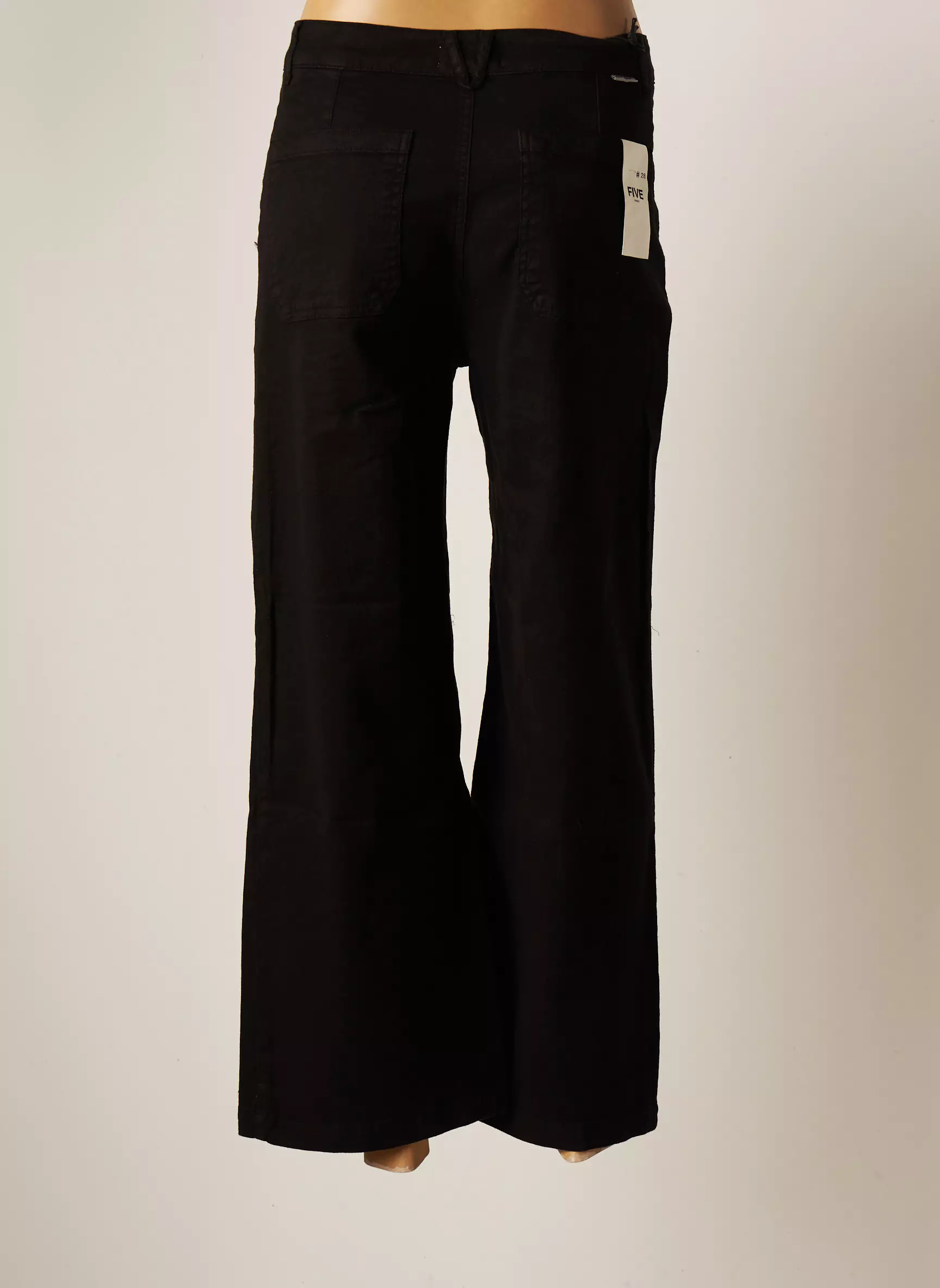 Five Pantalons Droits Femme couleur noir