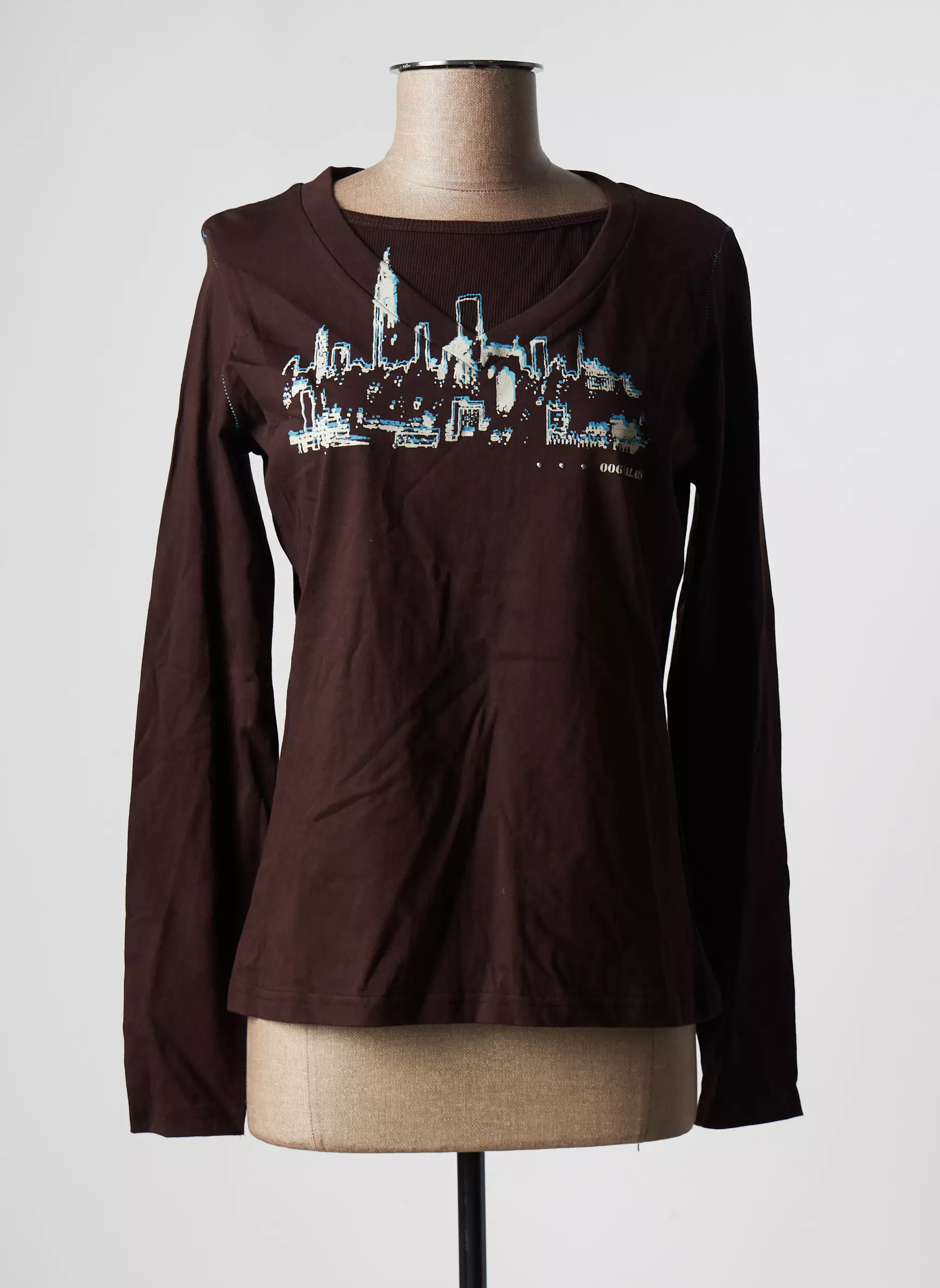 Kalais Tshirts Femme couleur marron