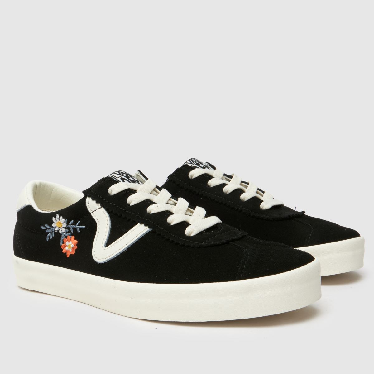Vans Sport – Svarta, låga sneakers i flerfärgat material
