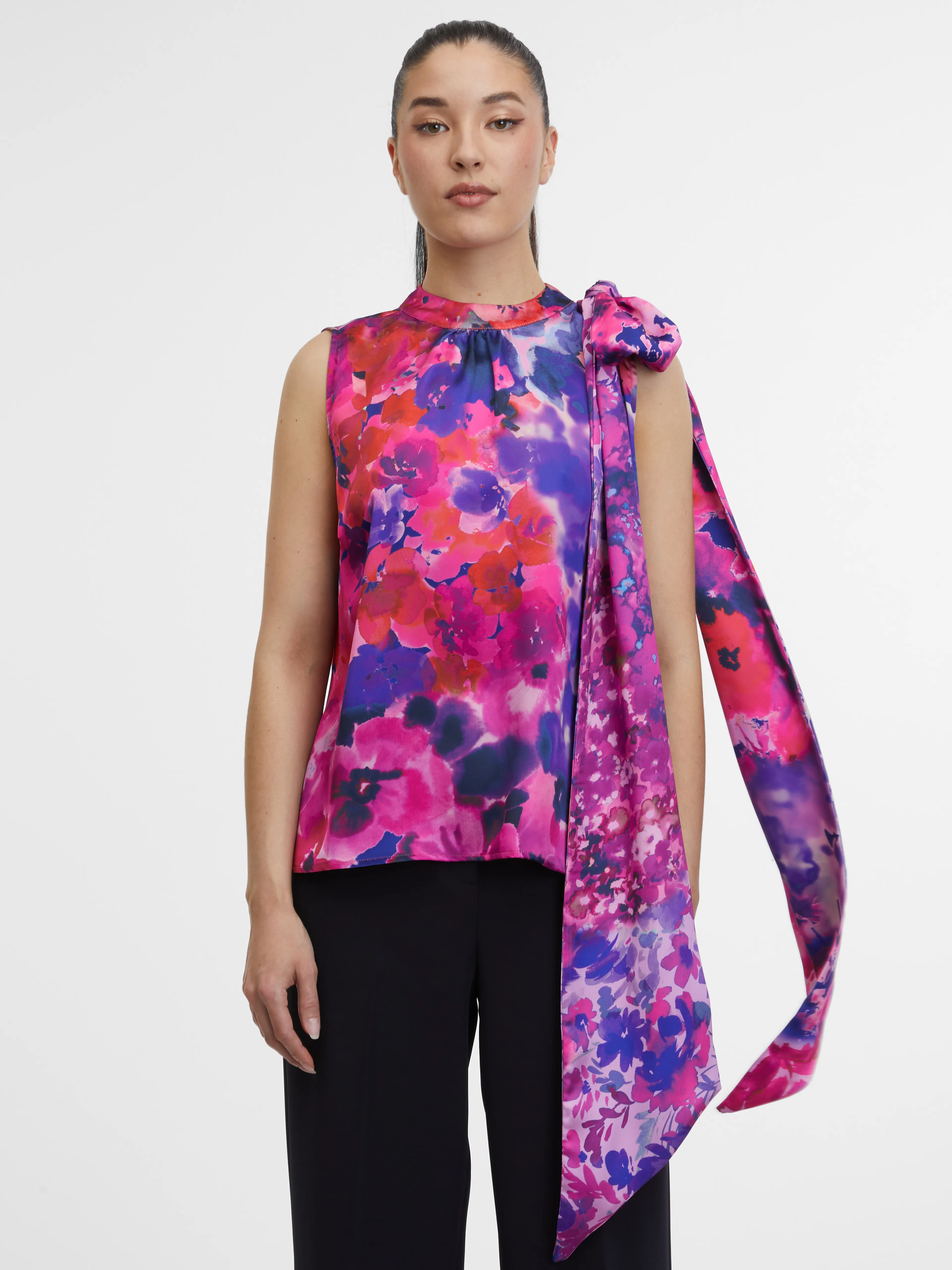 Violettes Damen-Blumen-Top ORSAY