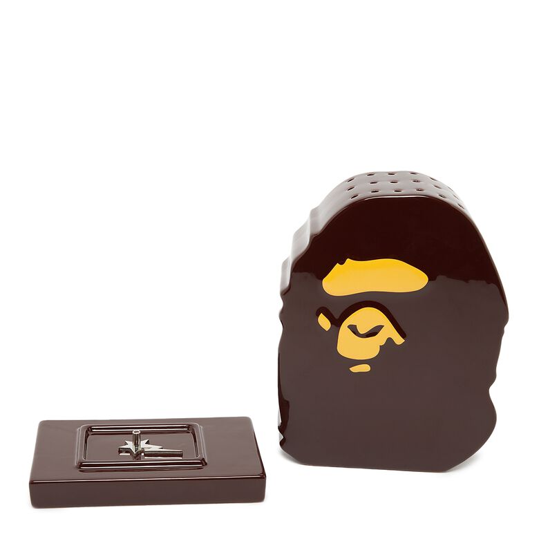 A Bathing Ape Ape Head Incense Holder M brown