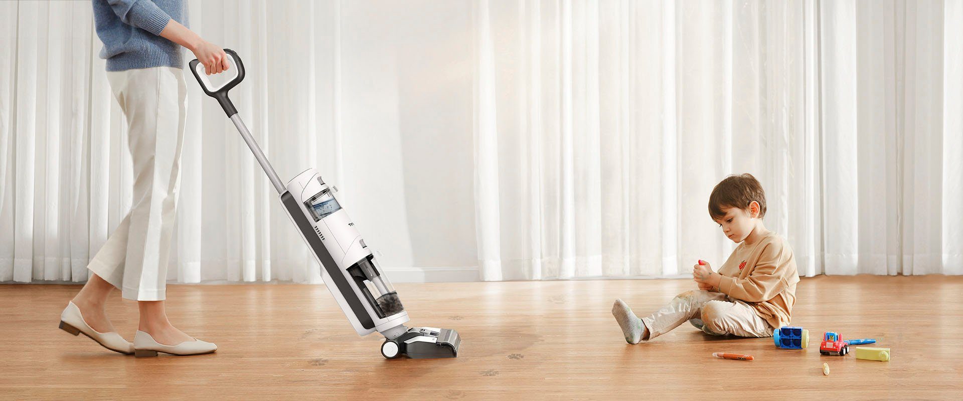 Tineco Nass-Trocken-Sauger I Floor Breeze, 190 W, beutellos