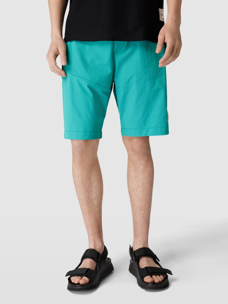 Shorts mit elastischem Bund in türkis
