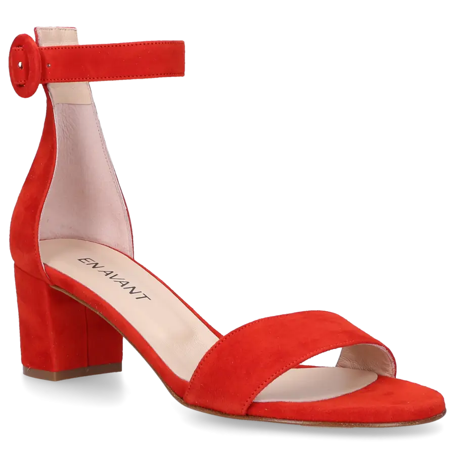 EN AVANT - Sandalen GR4 Veloursleder - rot