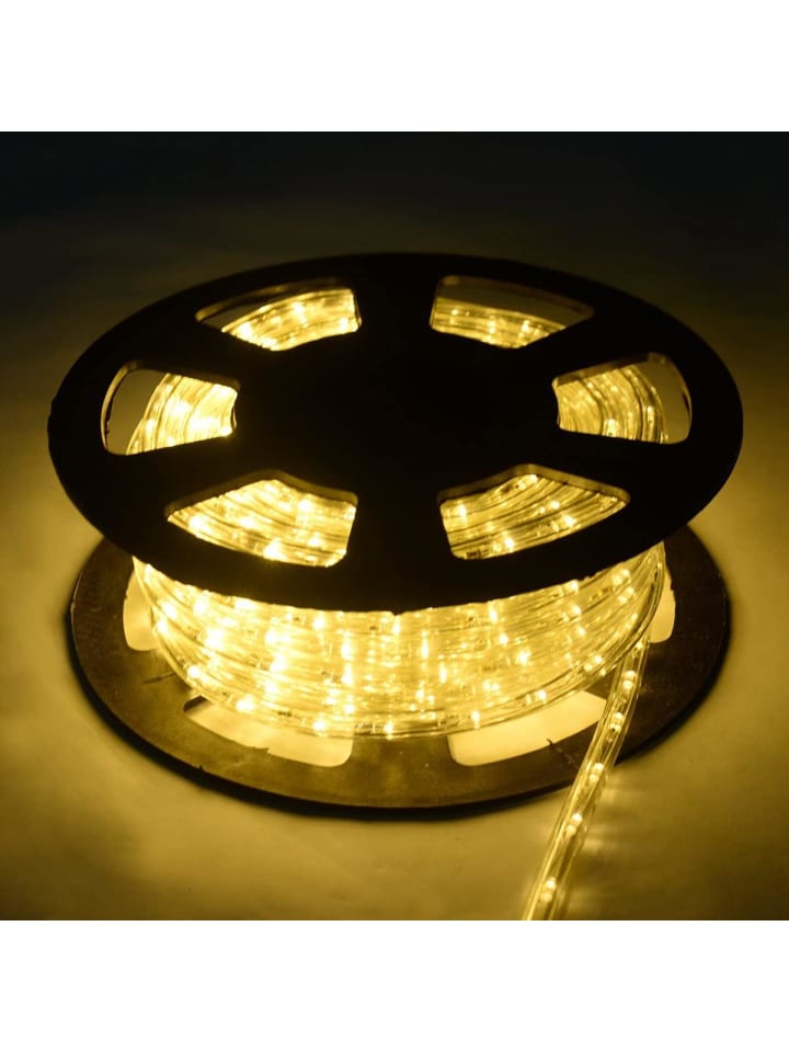 COSTWAY 30m LED Lichterschlauch Warmweiß in Weiß günstig kaufen onesize