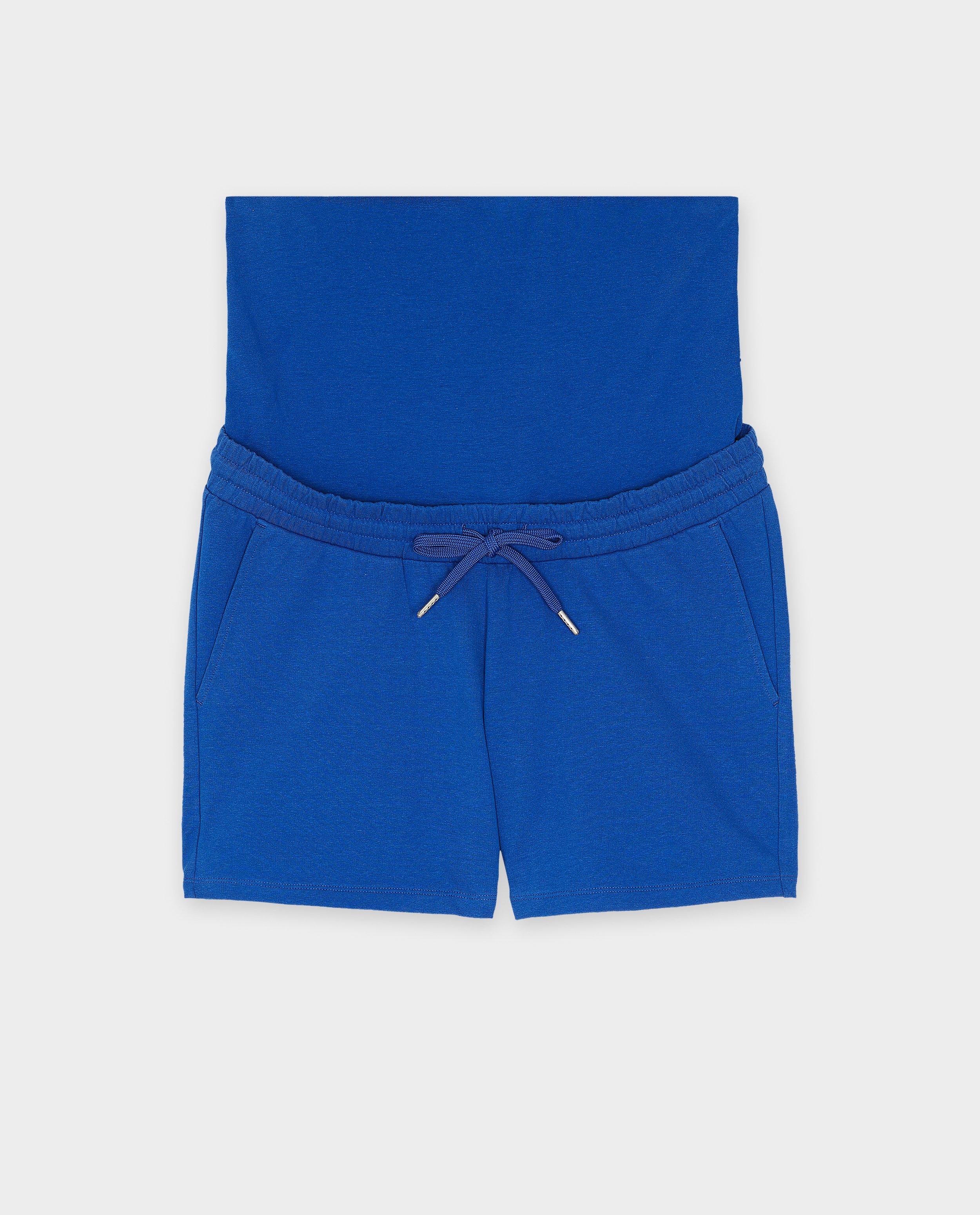 Pantaloni scurți gravide Atelier Maman Blue, albaștri