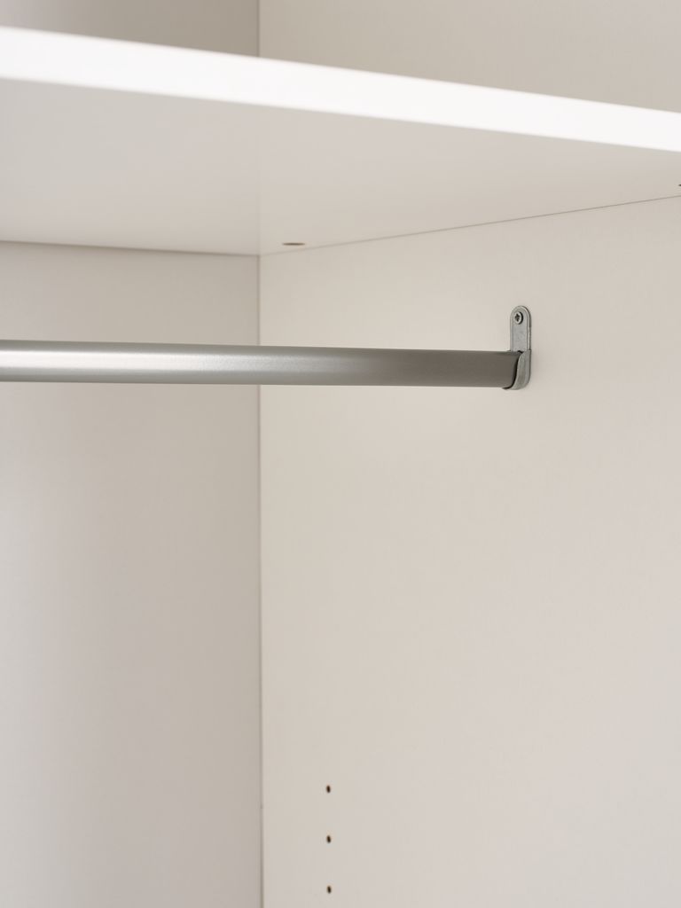 ODDER ODDER Schrank 179x201 3 Schiebetüren mit Spiegel, weiß