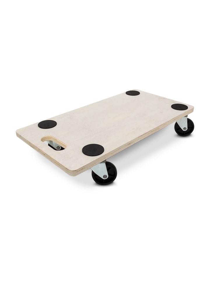 relaxdays Transportroller 200 kg in Natur - (B)58 x (H)11 x (T)30 cm günstig kaufen onesize