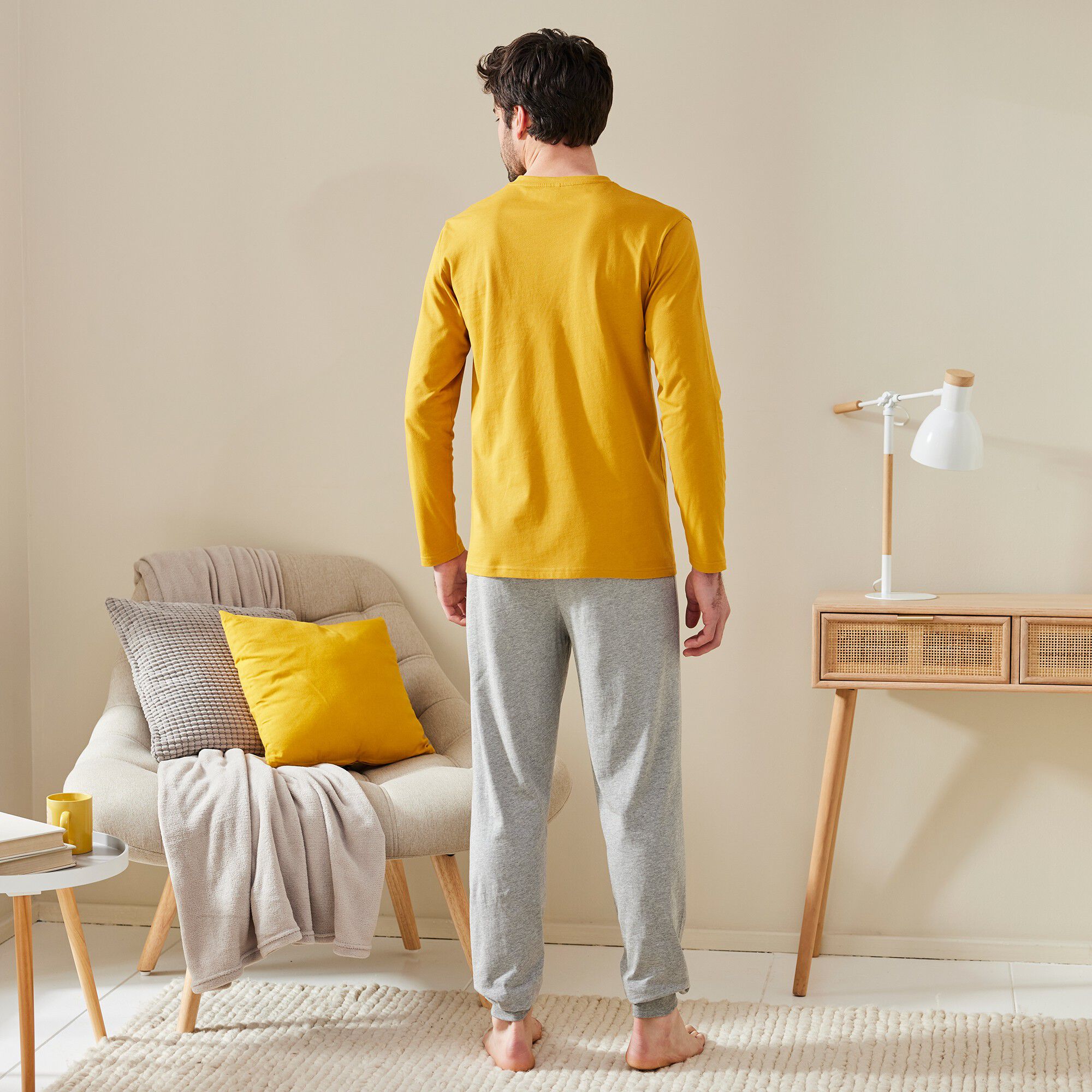 Pyjama manches longues message