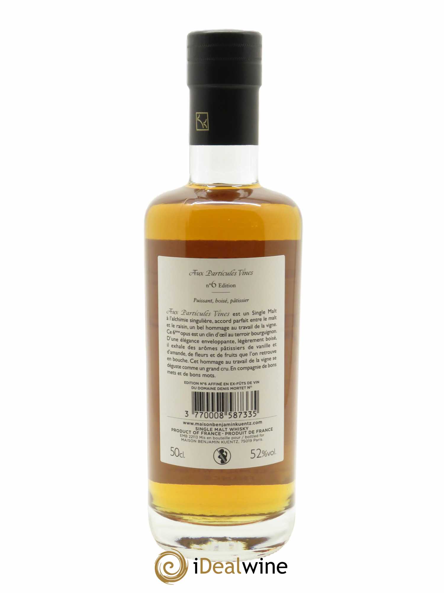Whisky Maison Benjamin Kuentz Aux Particules vines Edition n°6 (50cl)  - Lot de 1 Bouteille