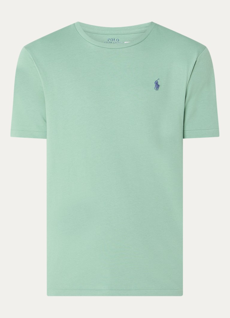 Ralph Lauren  Custom slim fit T-shirt met logoborduring